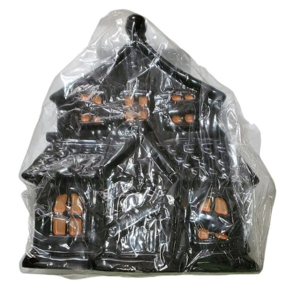 New Yankee Candle Haunted House Jar Holder Boney Bunch Halloween Ceramic 2021 - Picture 15 of 16